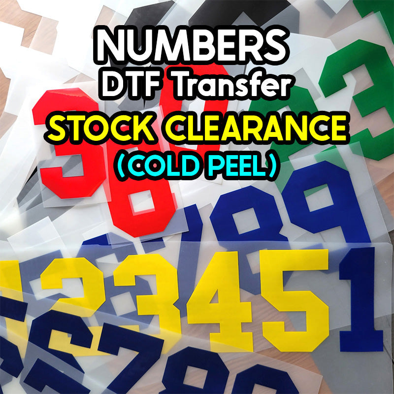 Numbers DTF Transfer