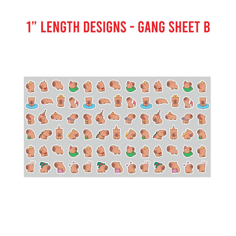 Animal Premade UV DTF 1 Foot Gang Sheet