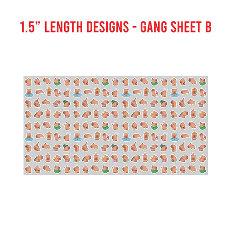 Animal Premade UV DTF 1 Foot Gang Sheet