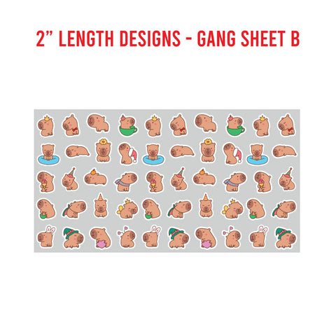 Animal Premade UV DTF 1 Foot Gang Sheet