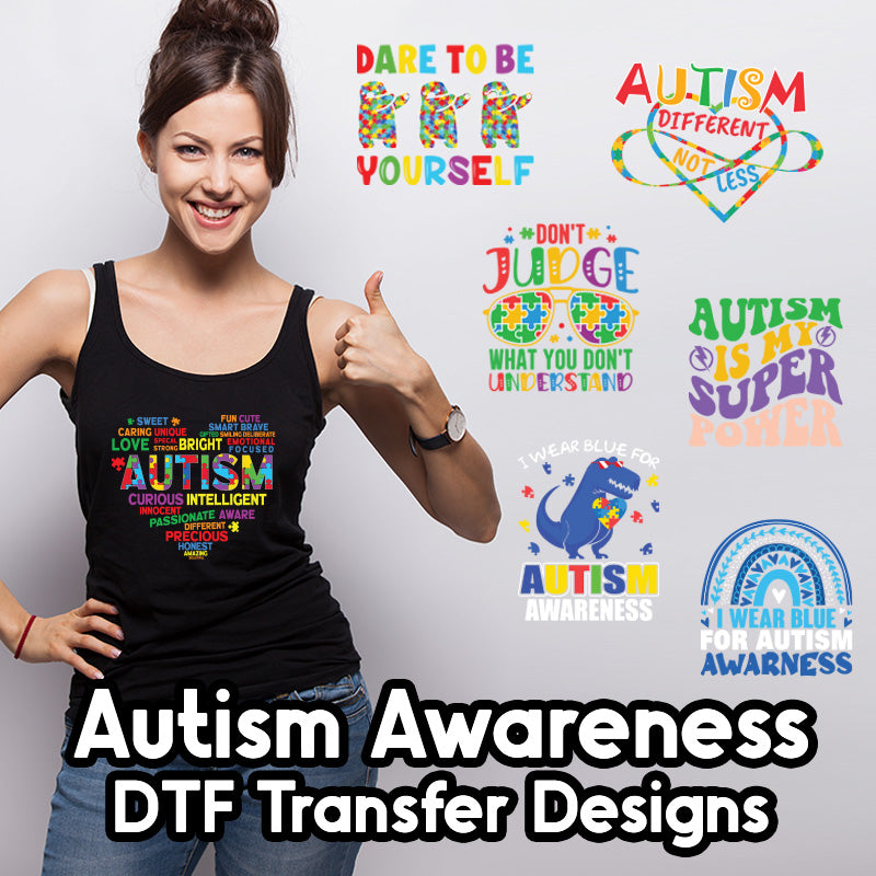 Autism Awareness DTF Transfer