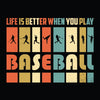 Baseball DTF Transfer Designs (4", 6", 8", 11" Length Available)
