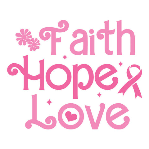 Breast Cancer Awareness DTF Transfer Designs (4", 6", 8", 11" Length Available)