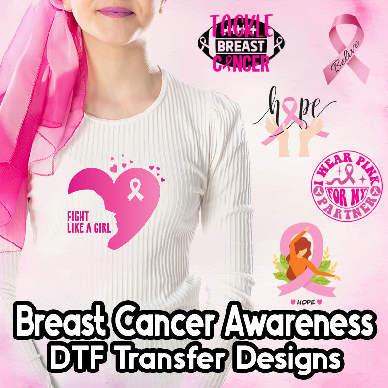 Breast Cancer Awareness DTF Transfer