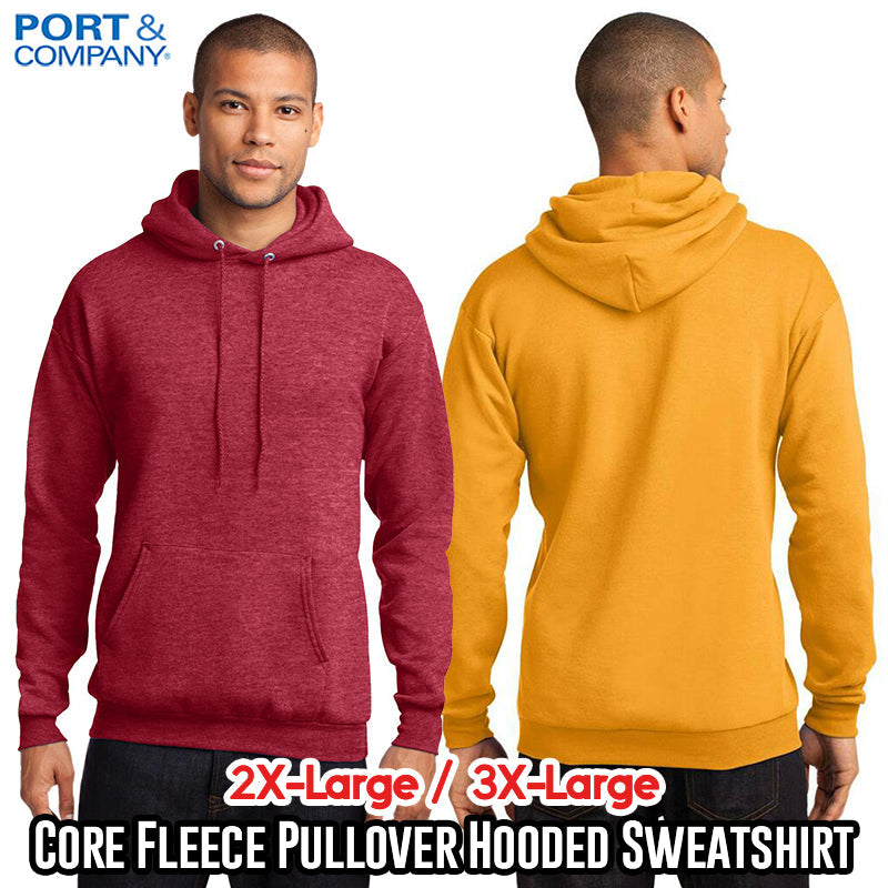 Port & Company® - Core Fleece Pullover Hooded Sweatshirt (2X-Large/3X-Large)