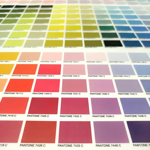 Pantone Color Chart for DTF