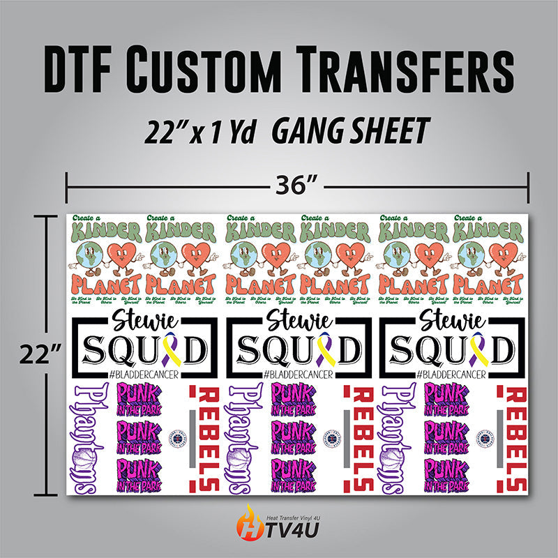 Direct to Film Custom Transfers