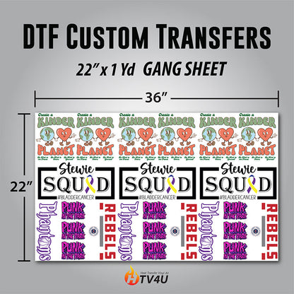 Direct to Film Custom Transfers