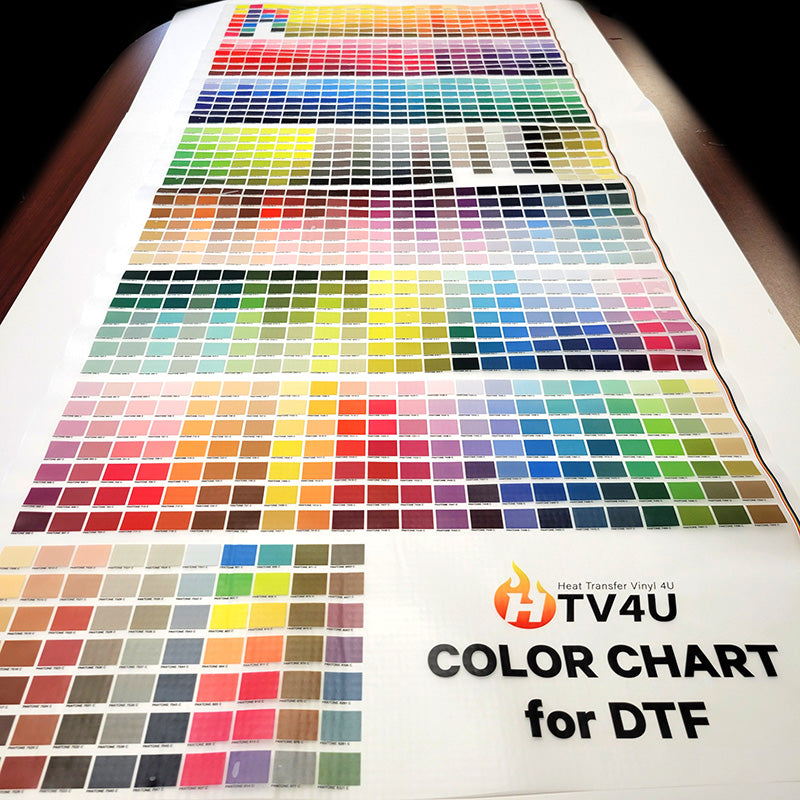 Pantone Color Chart for DTF