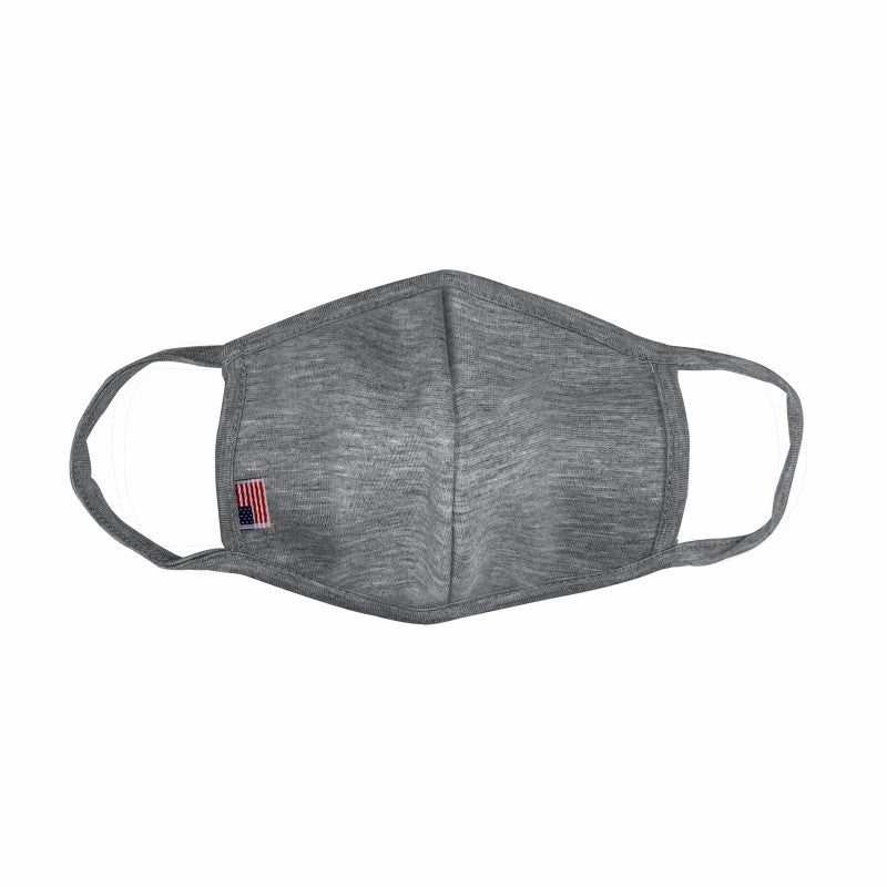 Gray Double Layered 3D Shape Protective Face Mask MADE in USA with tag