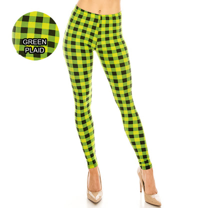 St. Patrick's Day Patterned Ultra Soft Leggings (Regular/Plus Size)