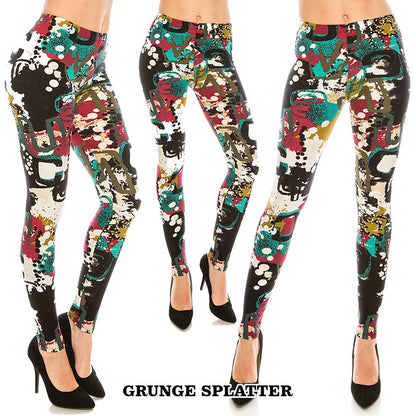 Grunge Splatter Leggings