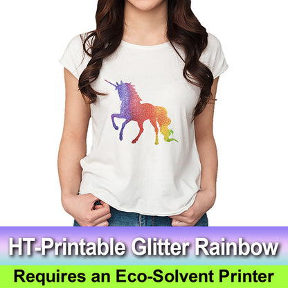 Printable Glitter Rainbow HTV