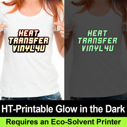 HT-Printable Glow in the Dark 20" Roll (Yard)