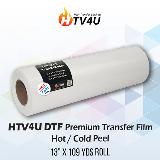 HTV4U DTF Premium Transfer Film (13" x 109 Yards) - Hot / Cold Peel