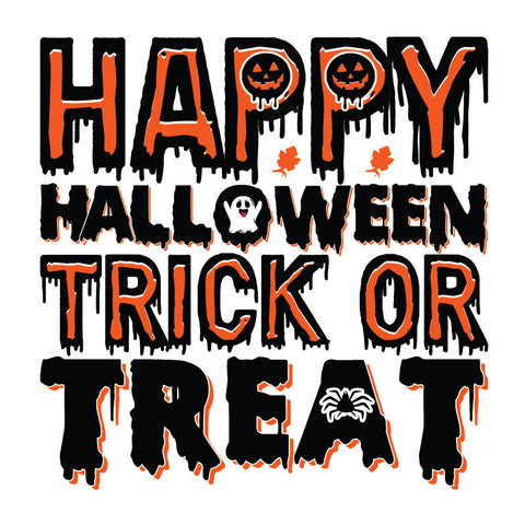 Halloween DTF Transfer Designs (4", 6", 8", 11" Length Available)
