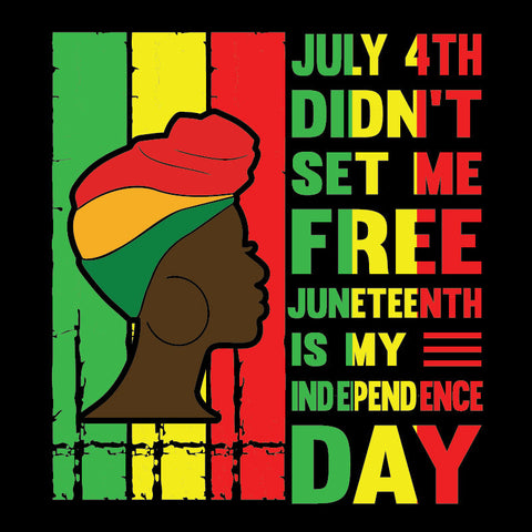 Juneteenth DTF Transfer Designs (4", 6", 8", 11" Length Available)