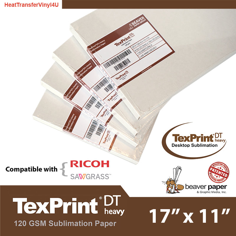 TexPrint®DT Heavy Desktop Sublimation Paper - 11" X 17"