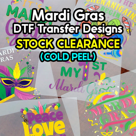 Mardi Gras DTF Transfer Designs