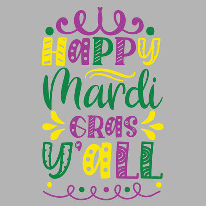 Mardi Gras DTF Transfer Designs (4", 8", 11" available)