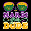 Mardi Gras DTF Transfer Designs (4", 6", 8", 11" Length Available)