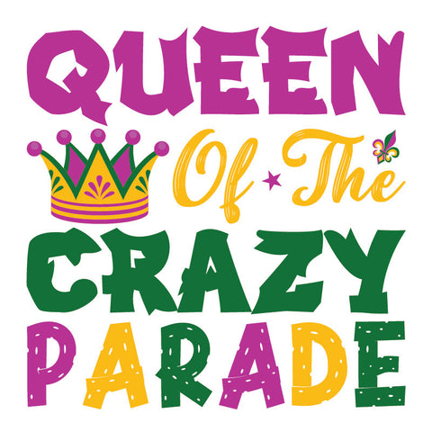 Mardi Gras DTF Transfer Designs (4", 6", 8", 11" Length Available)