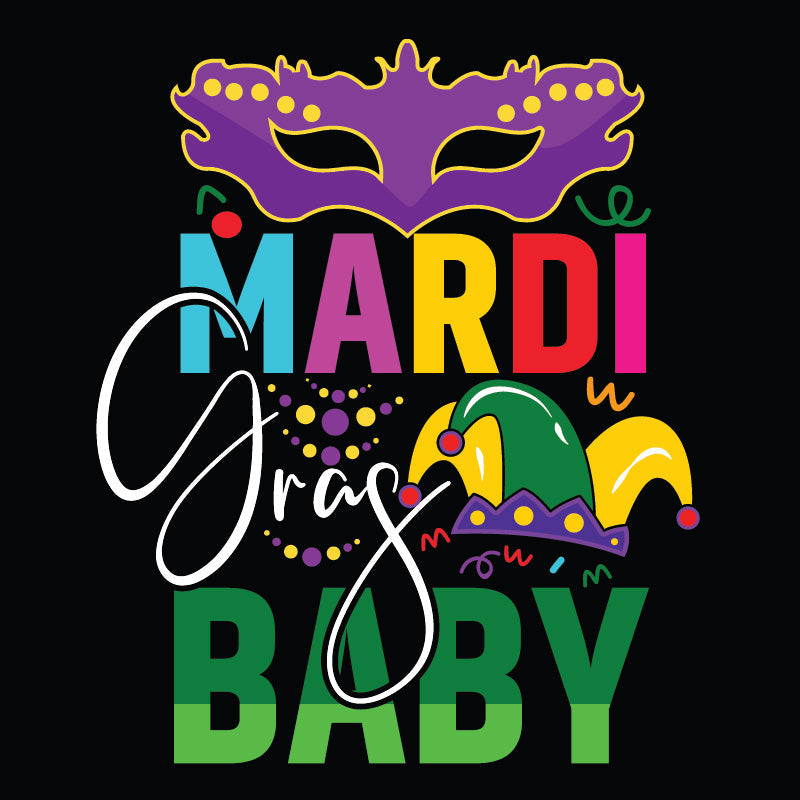 Mardi Gras DTF Transfer Designs STOCK CLEARANCE (COLD PEEL)