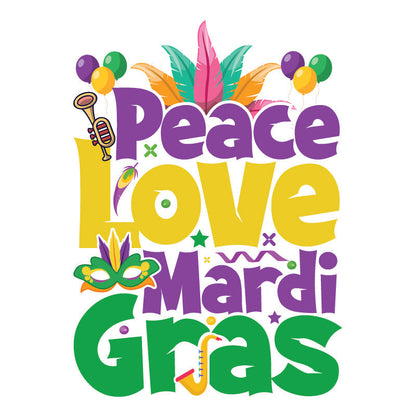 Mardi Gras DTF Transfer Designs STOCK CLEARANCE (COLD PEEL)