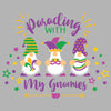 Mardi Gras DTF Transfer Designs (4", 6", 8", 11" Length Available)