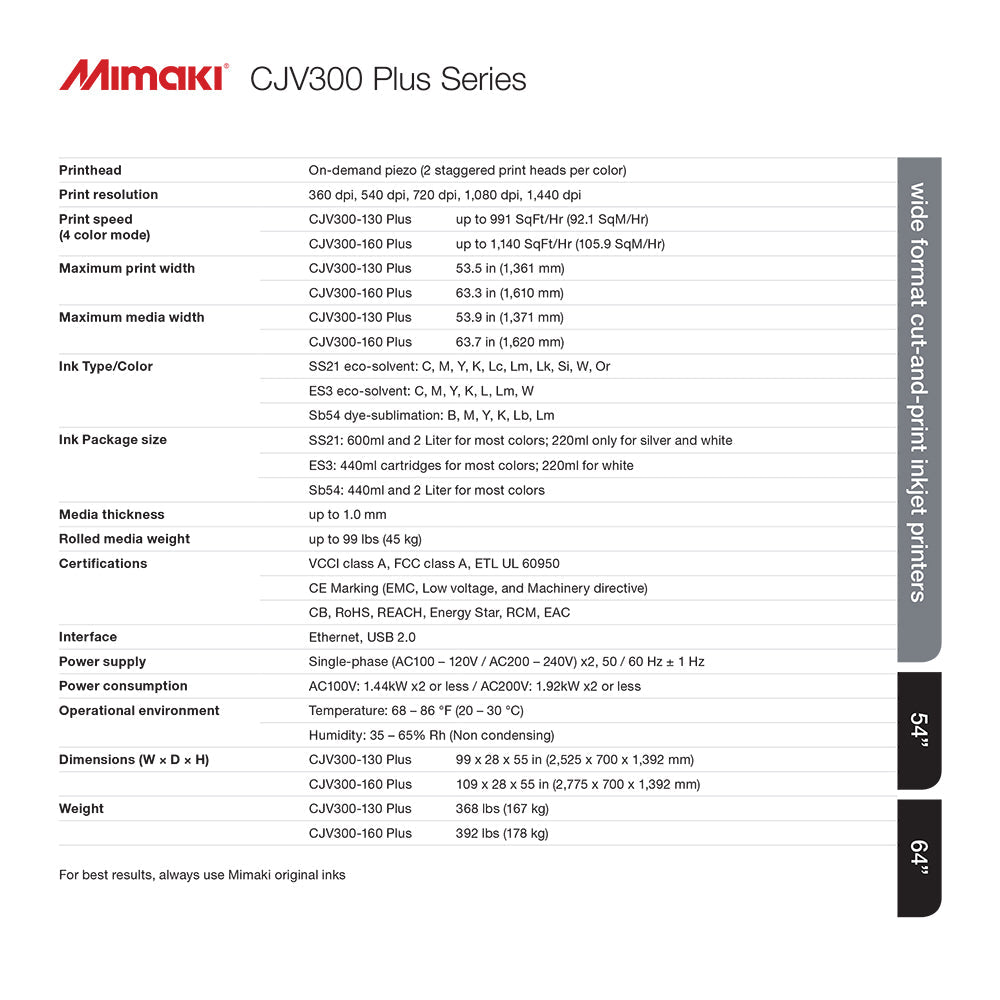 Mimaki CJV300 Plus Printer