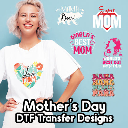 Mother's Day DTF Transfer Designs (2.5", 4", 8", 11" available)