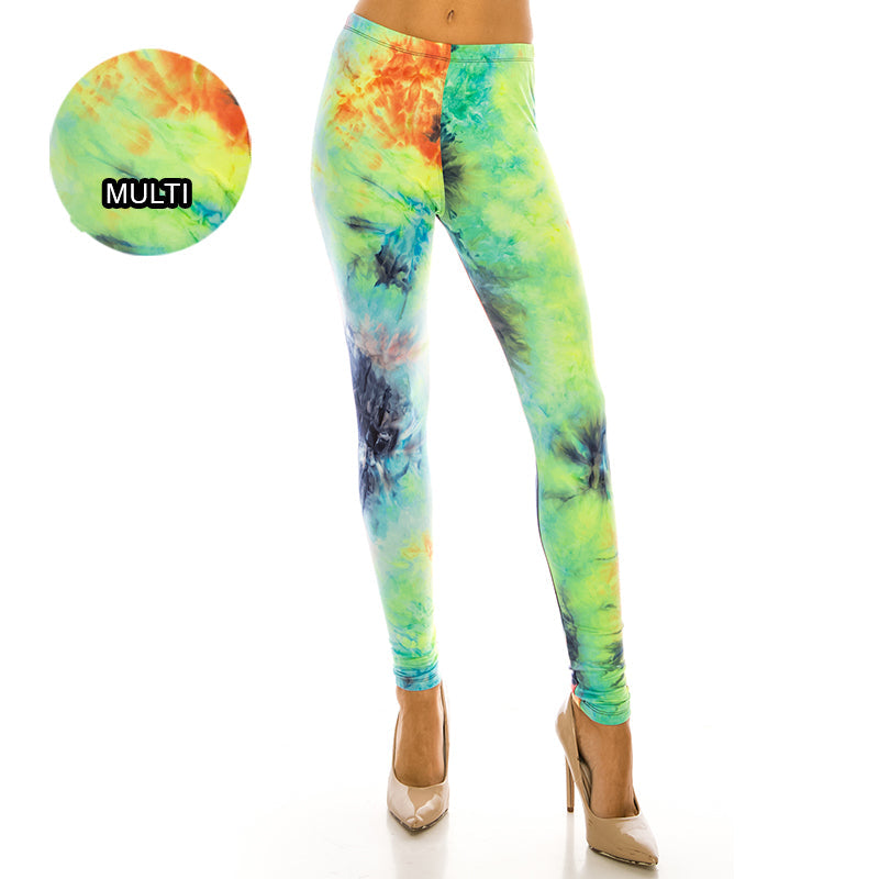 Tie Dye Ultra Soft Leggings (Regular/Plus Size)