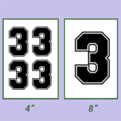 Screen Printed Number HTP (8")
