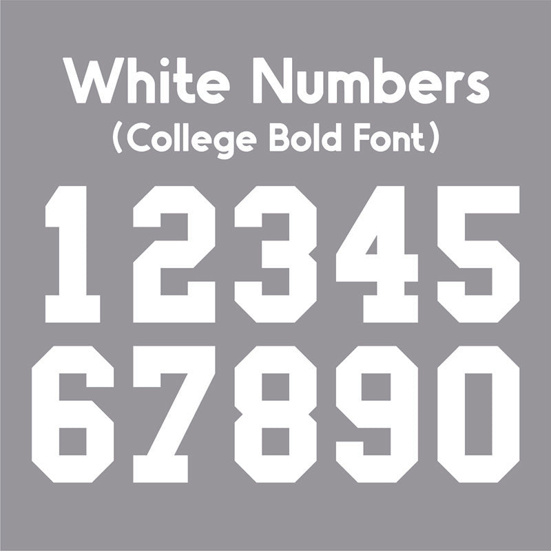 Numbers DTF Transfer STOCK CLEARANCE (COLD PEEL)