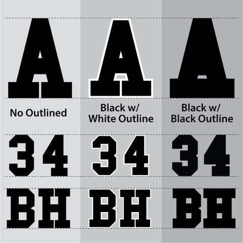 Numbers and Letters DTF Transfer