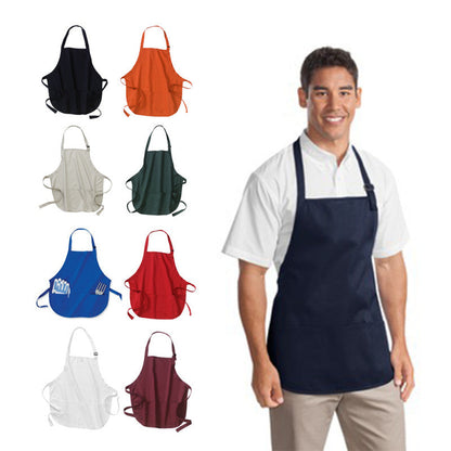 Port Authority Medium-Length Apron with Pouch Pockets