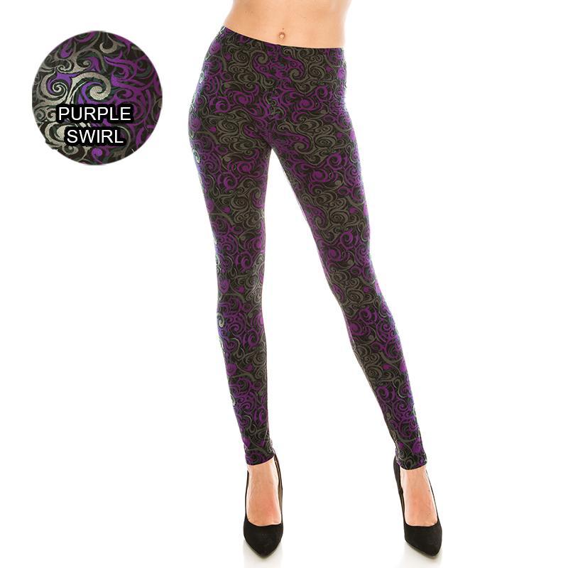 Purple Swirl Leggings