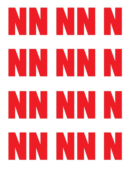 Screen Printed Letters Set HTP (2" tall)