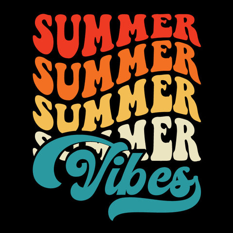 Summer DTF Transfer Designs (4", 6", 8", 11" Length Available)