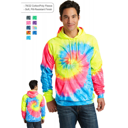 Port & Company® - Tie-Dye Pullover Hooded Sweatshirt