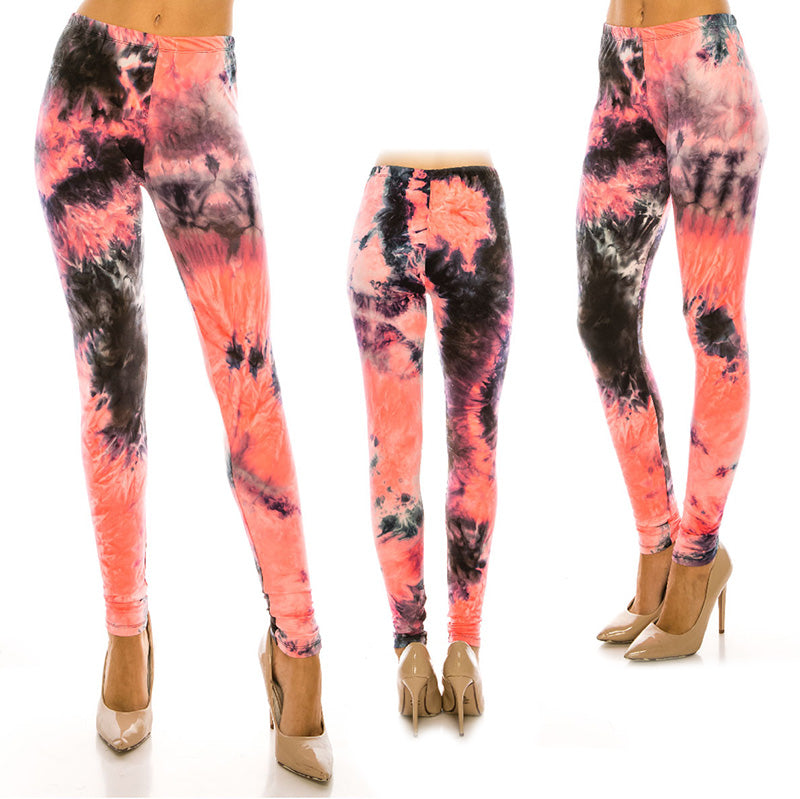 Tie Dye Ultra Soft Leggings (Regular/Plus Size)