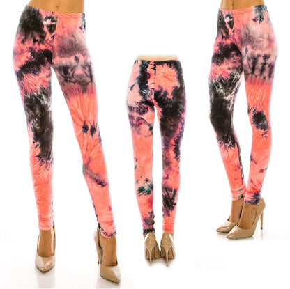 Tie Dye Ultra Soft Leggings (Regular/Plus Size)