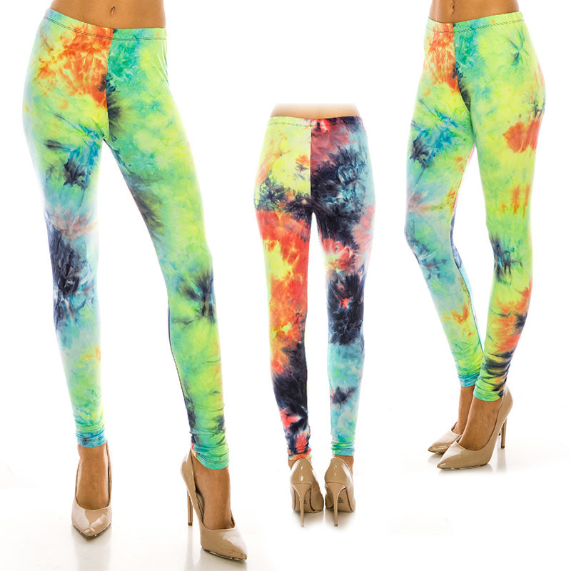 Tie Dye Ultra Soft Leggings (Regular/Plus Size)