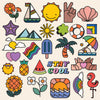 UV DTF Summer Assorted Sticker Set (6" x 6")
