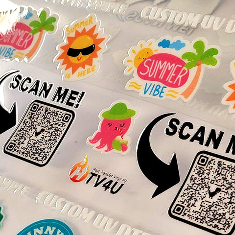 Custom UV DTF Stickers
