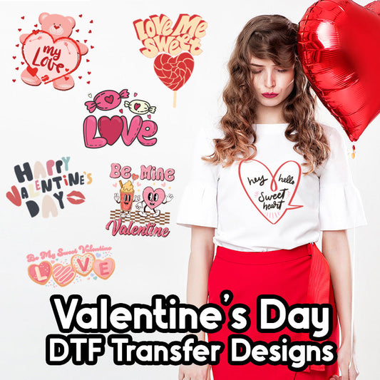 Valentine's Day DTF Transfer