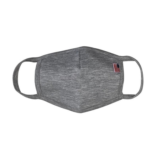KIDS Gray Double Layered 3D Shape Protective Gray Face Mask Made in USA with tag and filter pocket