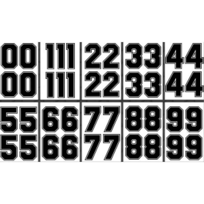 Screen Printed Number HTP (4")